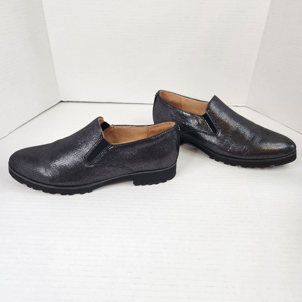 Naturalizer Geraldine Gunmetal Loafers Womens 8.5M Pre- Owned